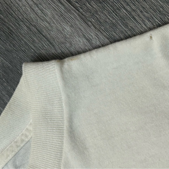 VTG 90s Rusty Surf T Shirt Single Stitch Made In USA White Floral Band Mens L - Picture 7 of 8